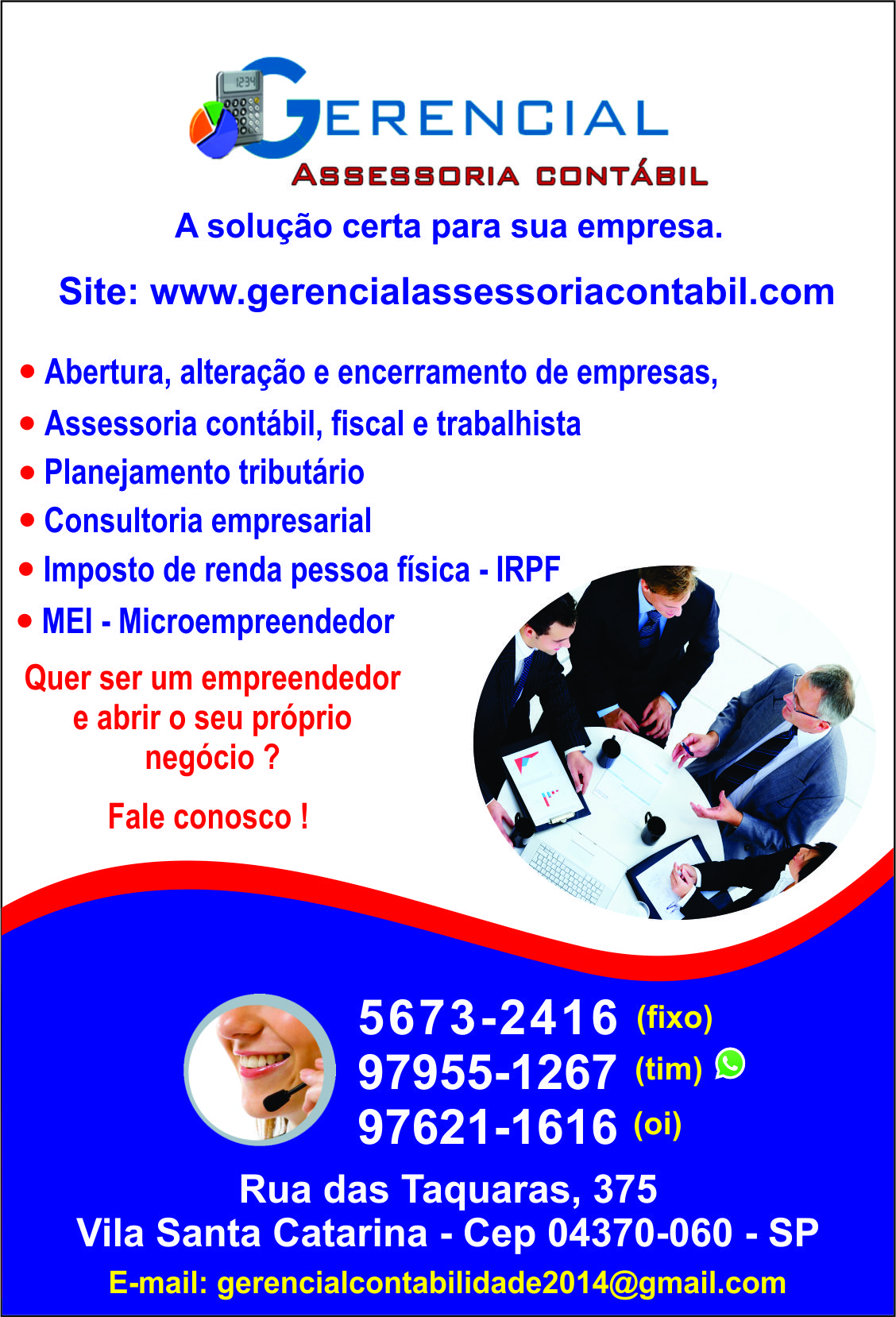 Para quem pretende abrir seu próprio negócio fale conosco !! Gerencial Contabilidade 